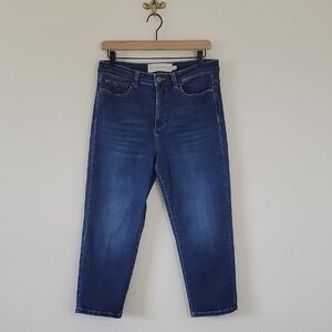 Soft Surroundings Dark Wash Straight Cropped Jeans Size 10P